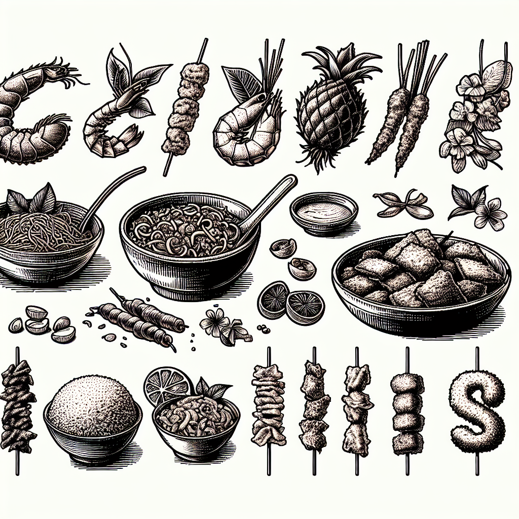 Sketsa Makanan Indonesia: Menggali Keindahan Kuliner Nusantara dalam Garis